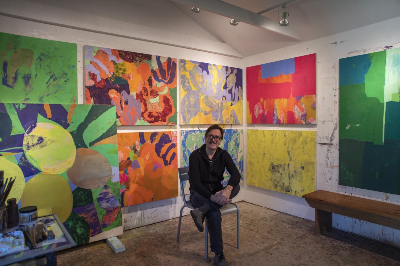 Eric Dever in his studio